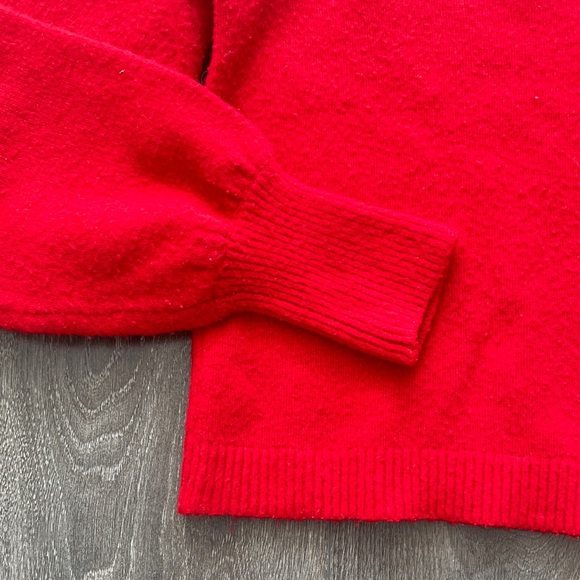 Red Square Neck Sweater - Picture 2 of 5